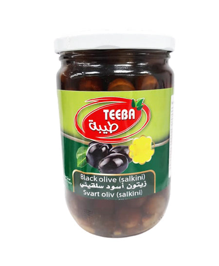 Image of Teeba Black Olives Salkini 640G