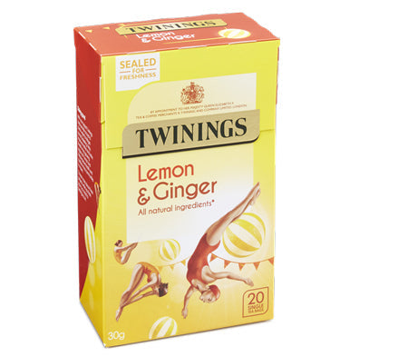 Image of Twinings Lemon & Ginger 20 Tea Bags