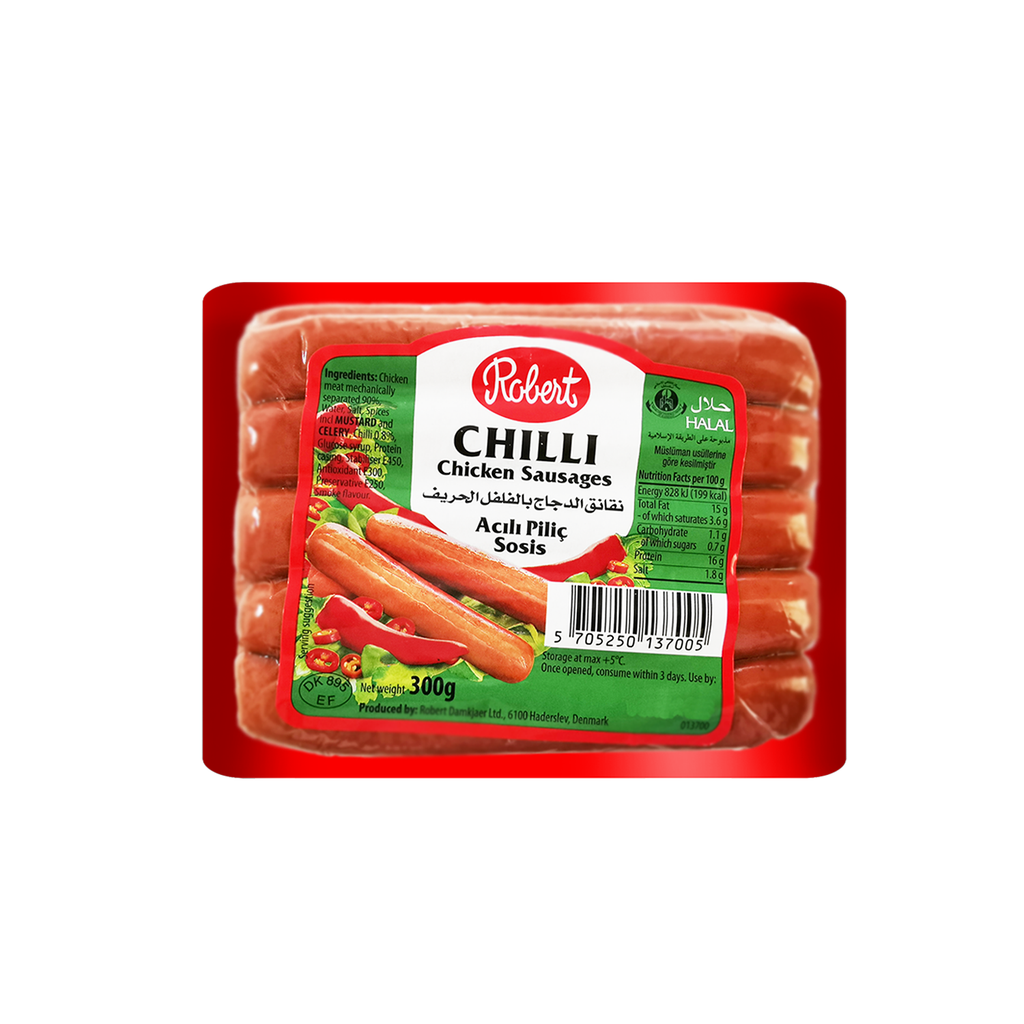 Image of Robert Chicken Sausages Chilli 300g