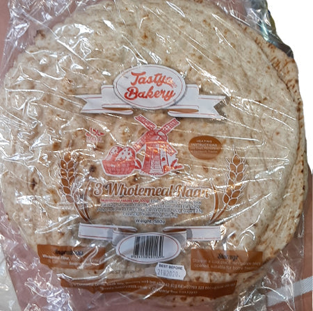 Image of Tasty Bakery 3 Wholemeal Bread Naan 580G