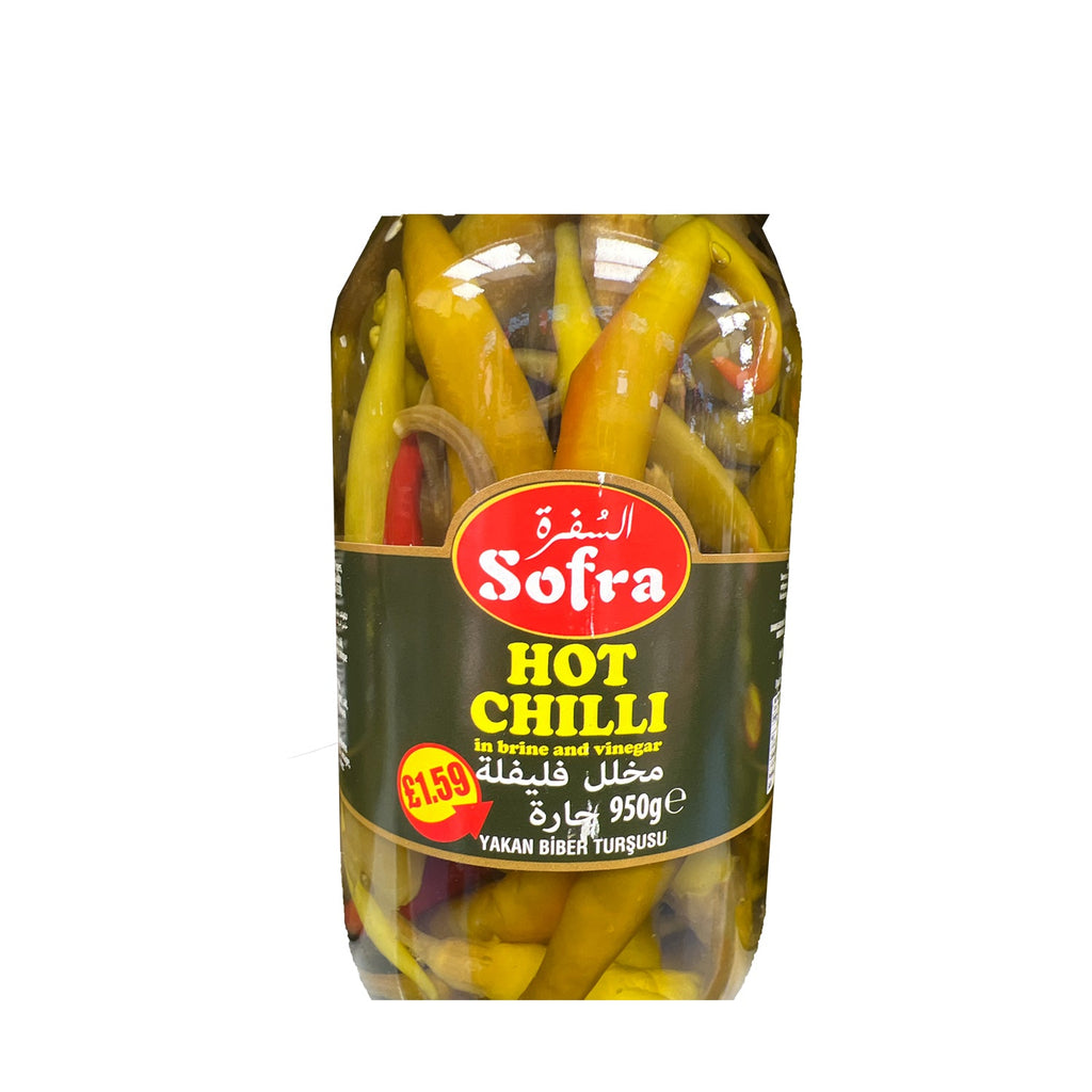 Image of Sofra Hot Chilli In Brine And Vinegar 950g