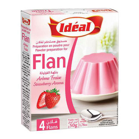 Image of Ideal flan strawberry 50g