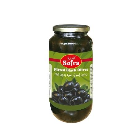 Image of Sofra pitted black olives 460g