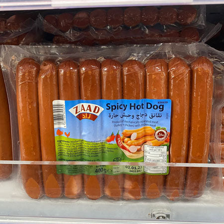 Image of Zaad Spicy Hot Dog 400g