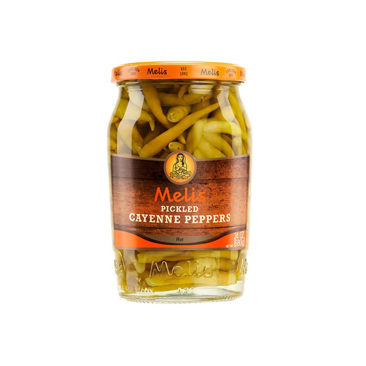 Image of Melis Pickled Cayenne Peppers 640G