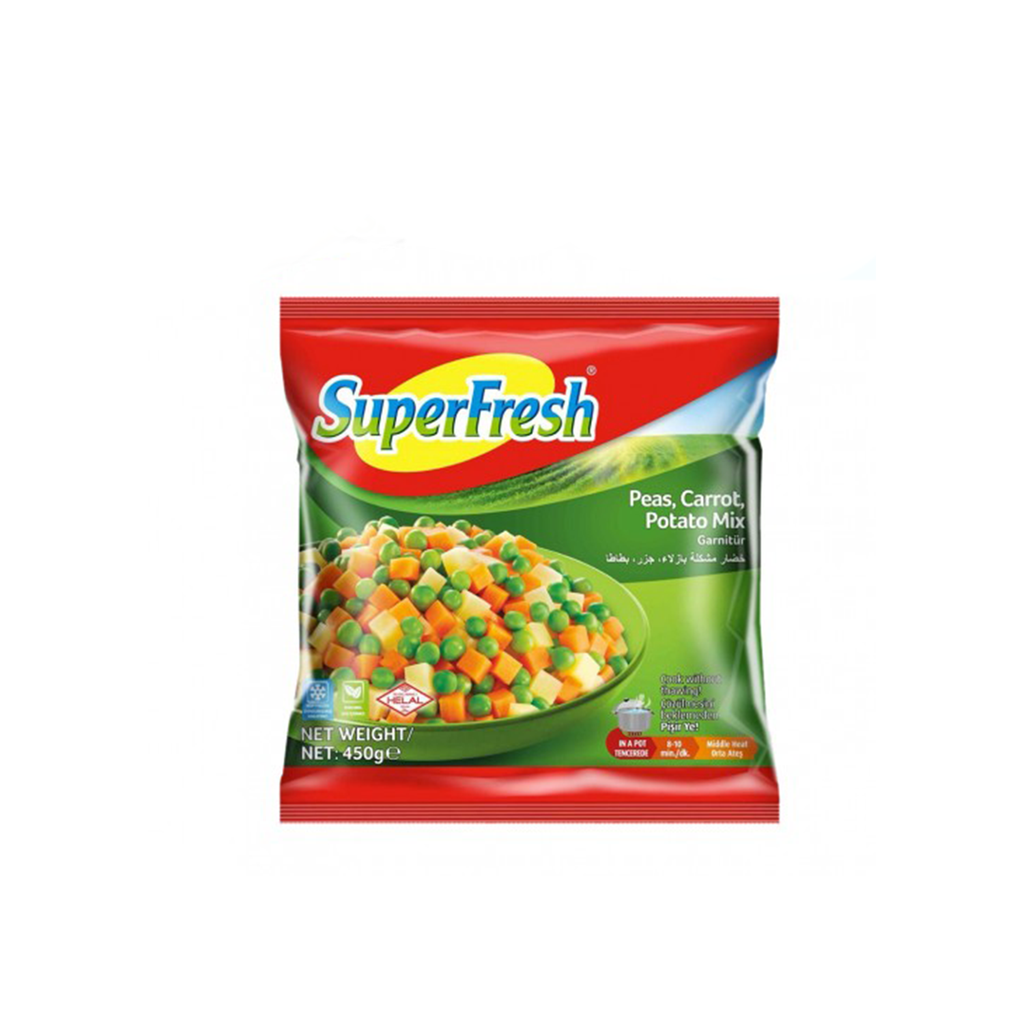 Image of Super Fresh Peas & Carrot Potato Mix 450G