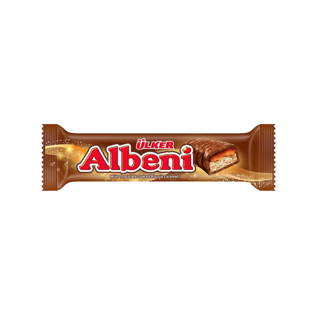 Image of Ulker Albeni Milk Chocolate Coated BIscut With Caramel 40g