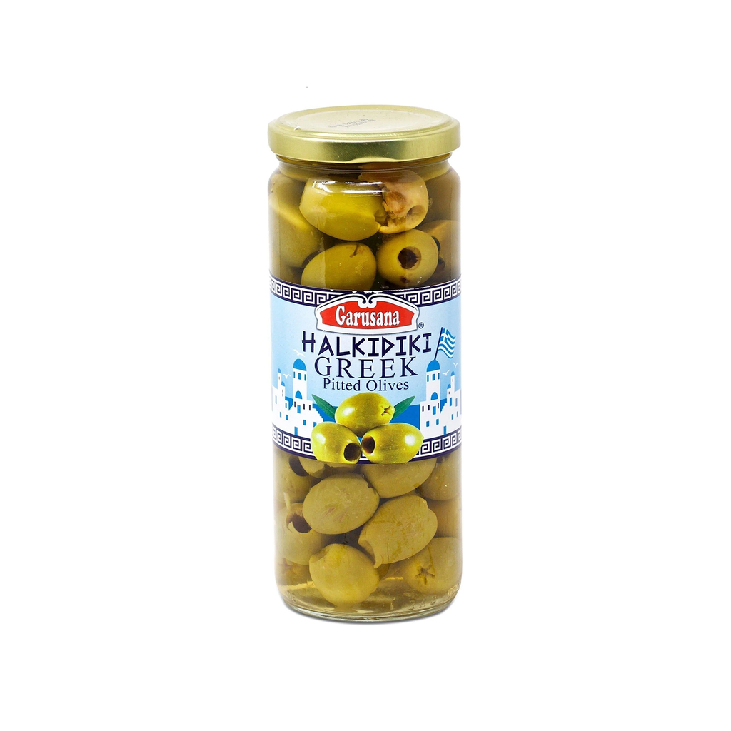 Image of Garusana Green Greek Pitted Olives 430g