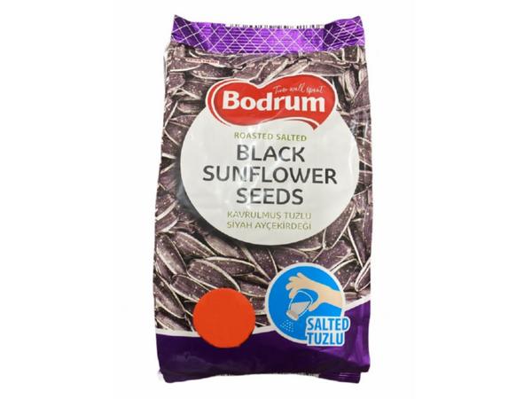 Image of Bodrum Roasted Salted Black Sunflower Seeds 300g