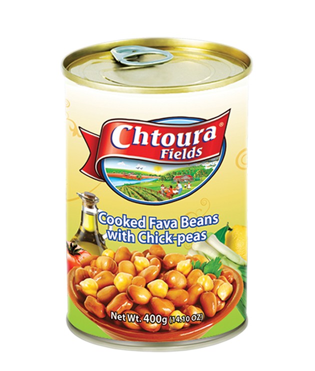 Image of Chtoura Fields Cooked Fava Beans With Chickpeas 400G