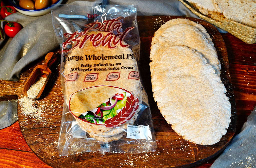 Image of Dina Bread Large Wholemeal Pitta 5 Pieces