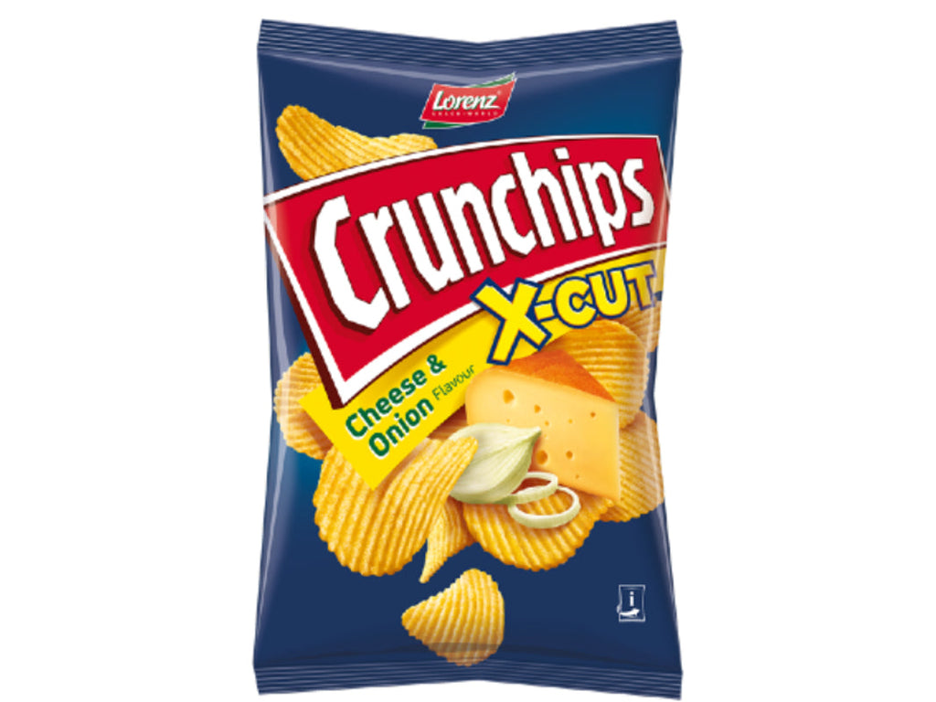 Image of Lorenz Crunch Chips X-Cut Cheese & Onion 150g