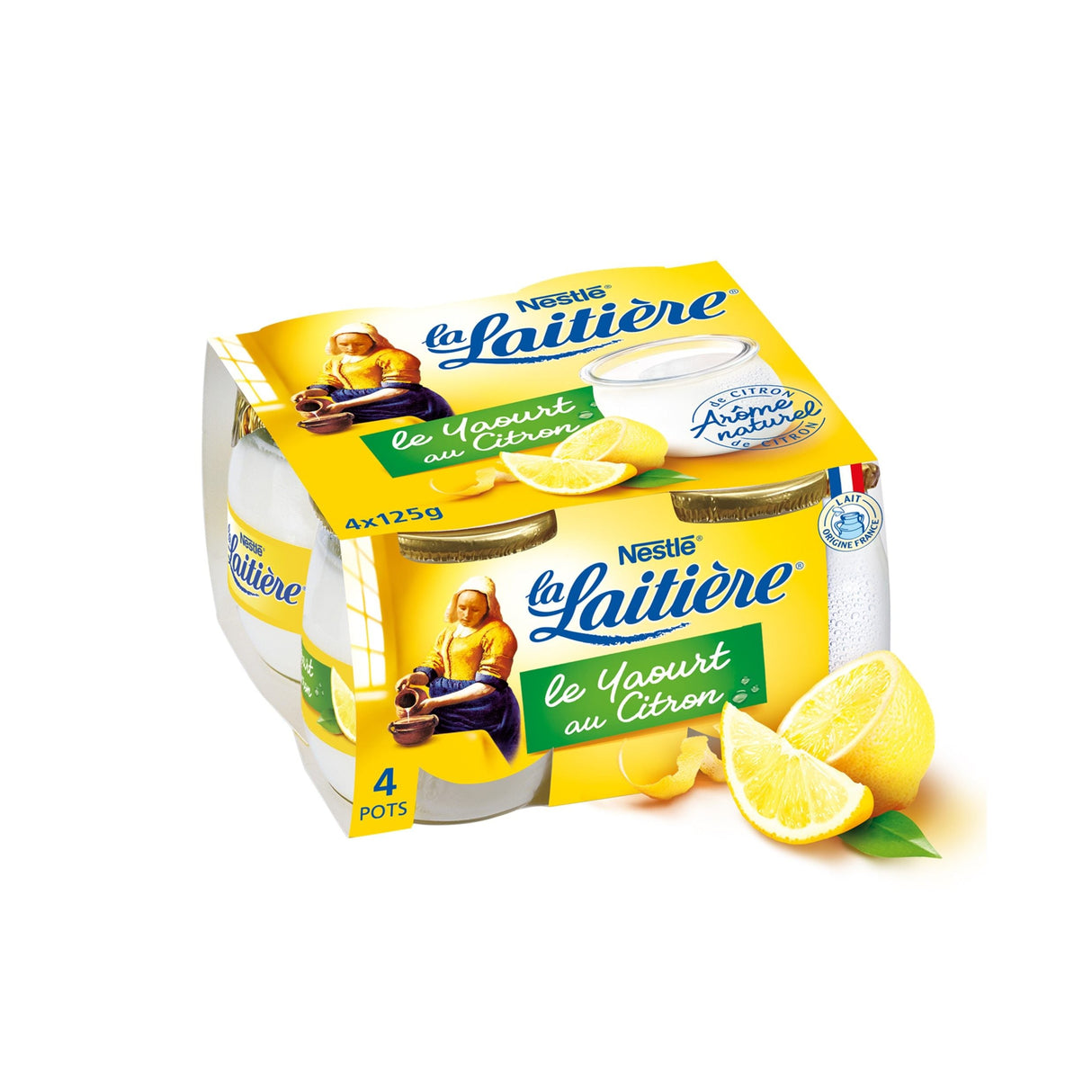 Image of Nestle La Laitiere Citron 4x125g