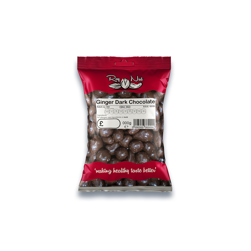 Image of Roy Nut Ginger Dark Chocolate 200g