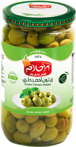 Image of Alahlam Green Olives Halabi - 1.3Kg