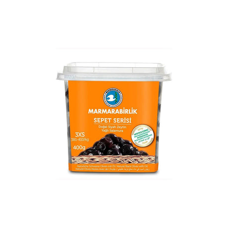 Image of Marmarabirlik Black Olives Dogal Salamura Sivah Zeytin 400g