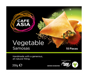 Image of Cafe Asia 10 Vegetable Samosas - 350g