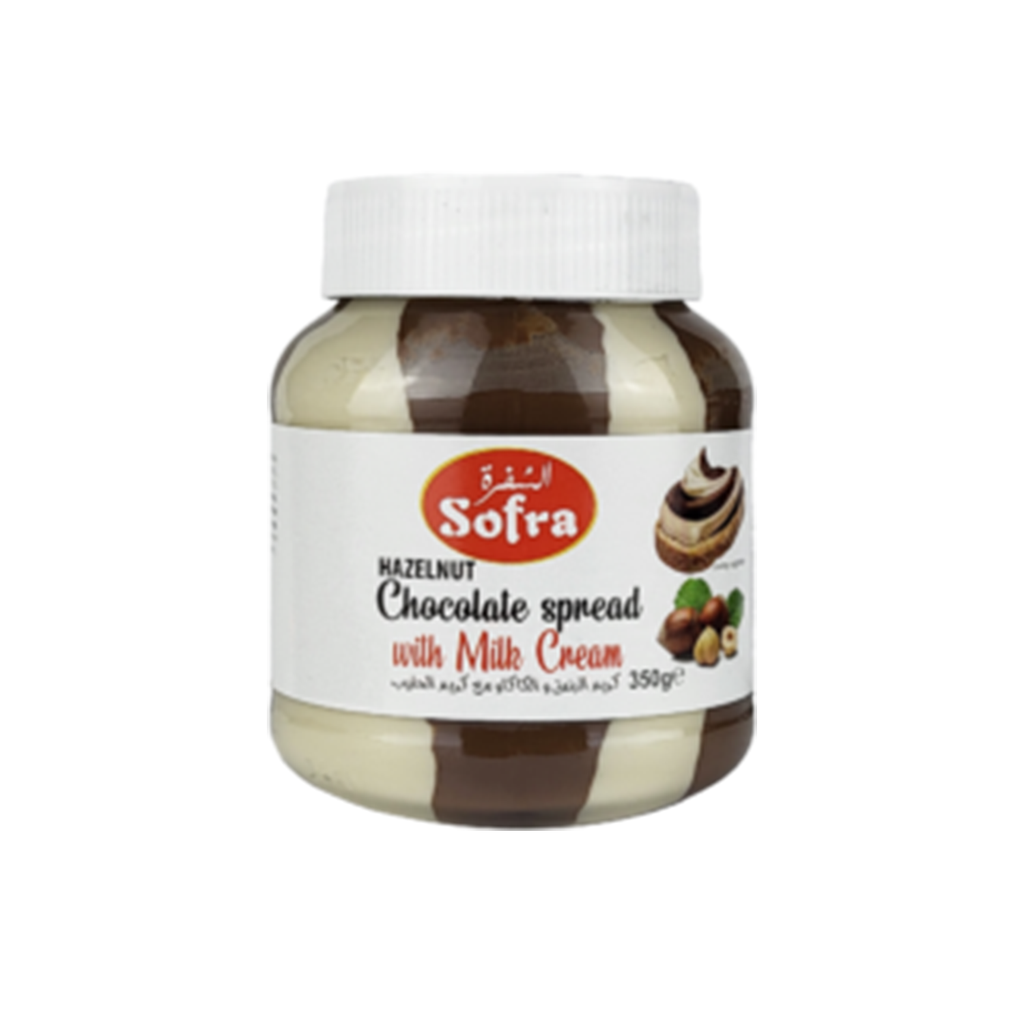 Image of Sofra Hazelnut Chocolate Spread With Milk Cream 350g