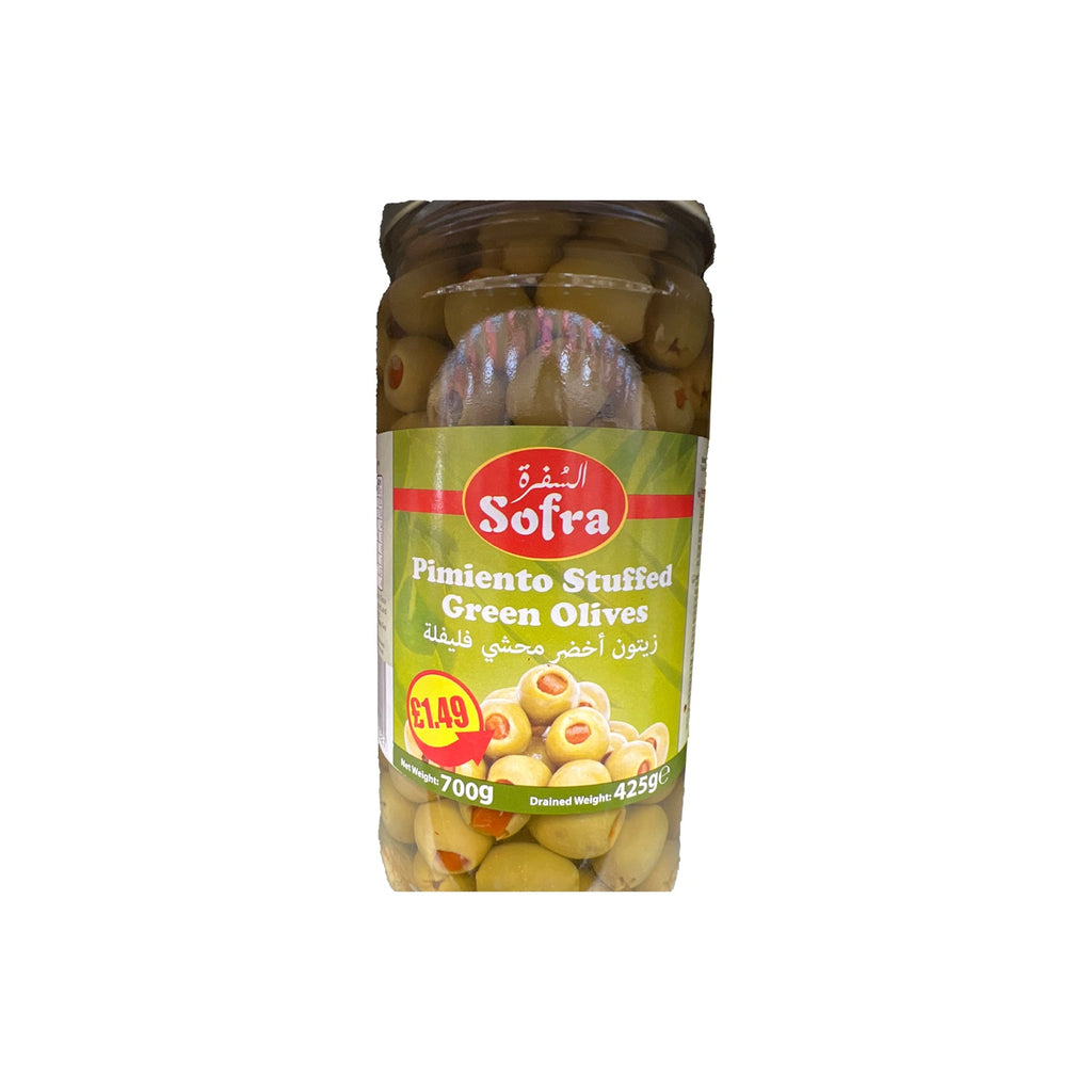 Image of Sofra Pimiento Stuffed Green Olives 700g
