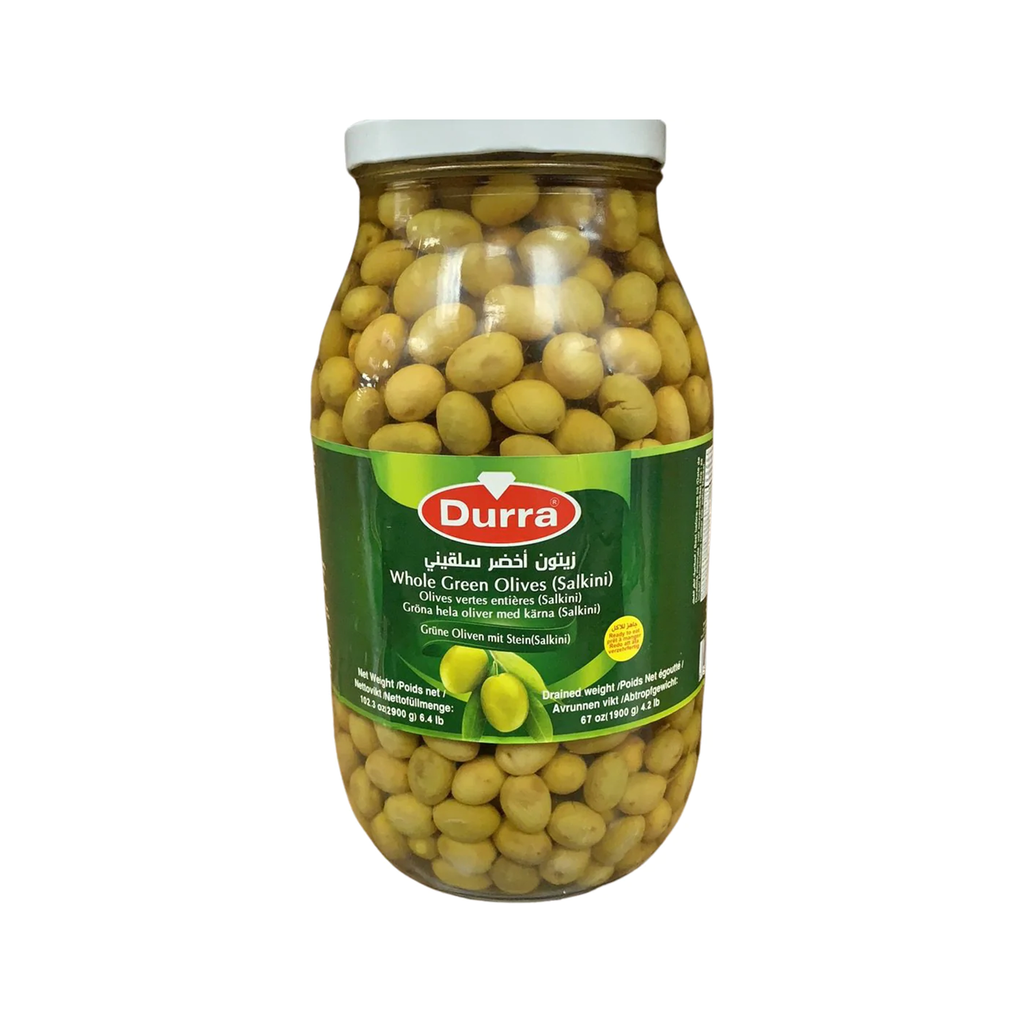Image of Al Durra Whole Green Olives Salkini 2.9kg