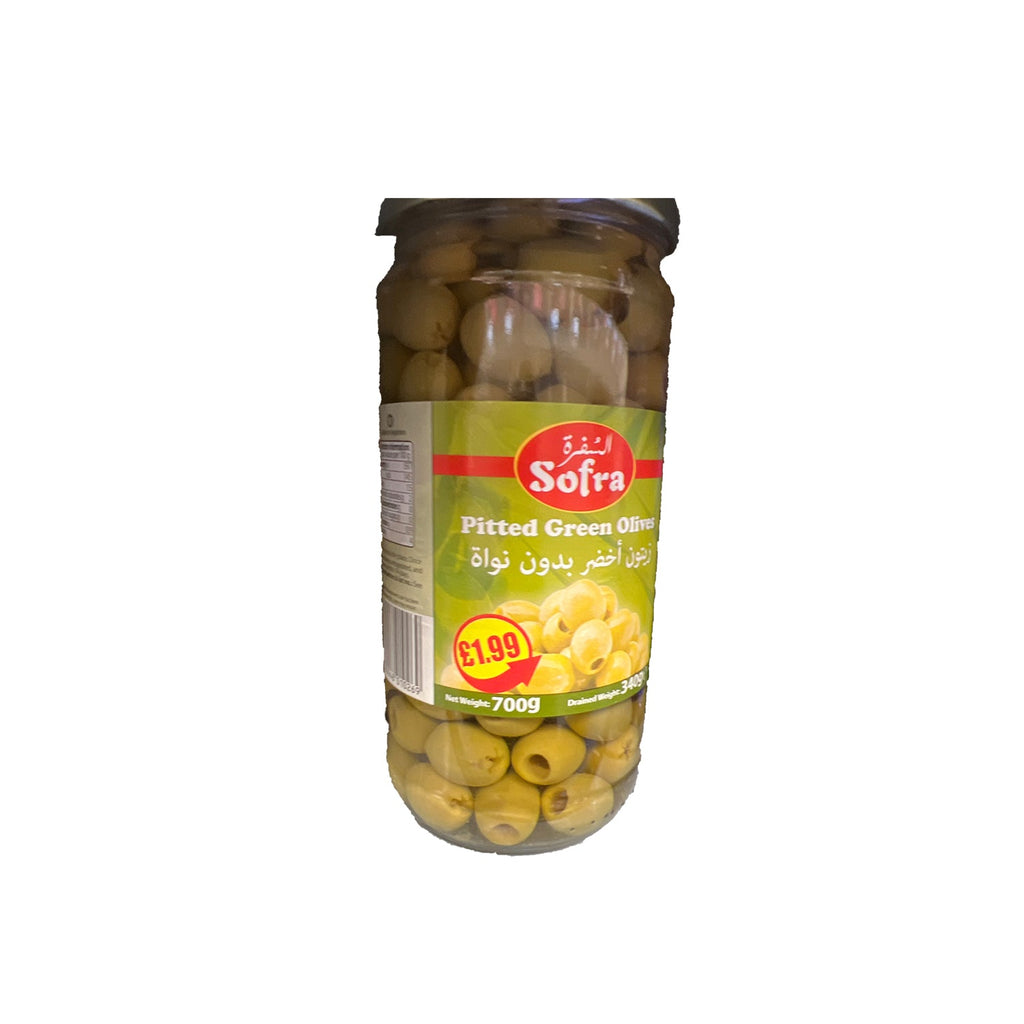 Image of Sofra pitted green olives 700g