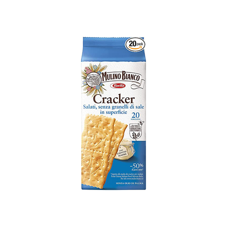 Image of Barilla Mulino Bianco Cracker Salti  Senza Granelli Di Sale In Superficie 500g