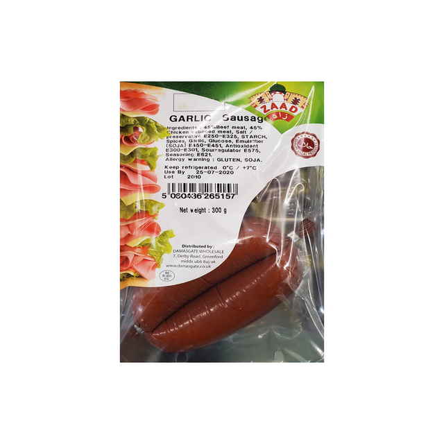 Image of Zaad Garlic Sausage 300g