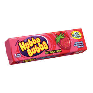 Image of Hubba Bubba Soft Gum Strawberry - 5PCS - 35g