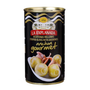 Image of La Explanada Stuffed Olives With Anchovies - 350g