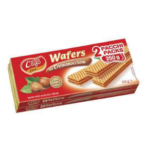 Image of Lago Wafers with Hazelnut Creams - 2 Pack - 250g