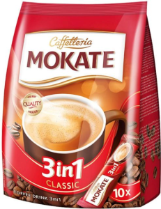 Image of Mokate 3 In 1 Coffee Sachets 10pack - 170g
