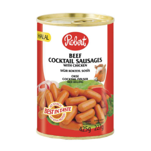 Image of Robert Beef Cocktail Sausages With Chicken - 425g