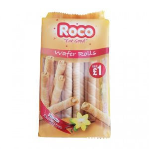 Image of Roco Vanilla Wafer Rolls - 250g